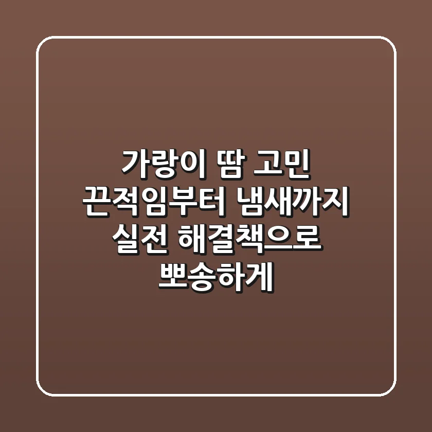 가랑이 땀 고민? 끈적임부터 냄새까지, 실전 해결책으로 뽀송하게!